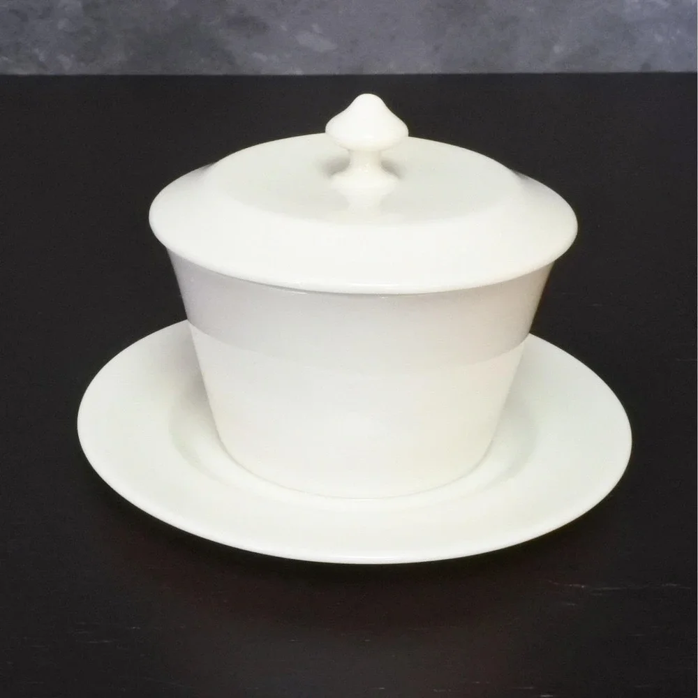 Vintage Lenox Ivory Porcelain Condiment Jam Jar